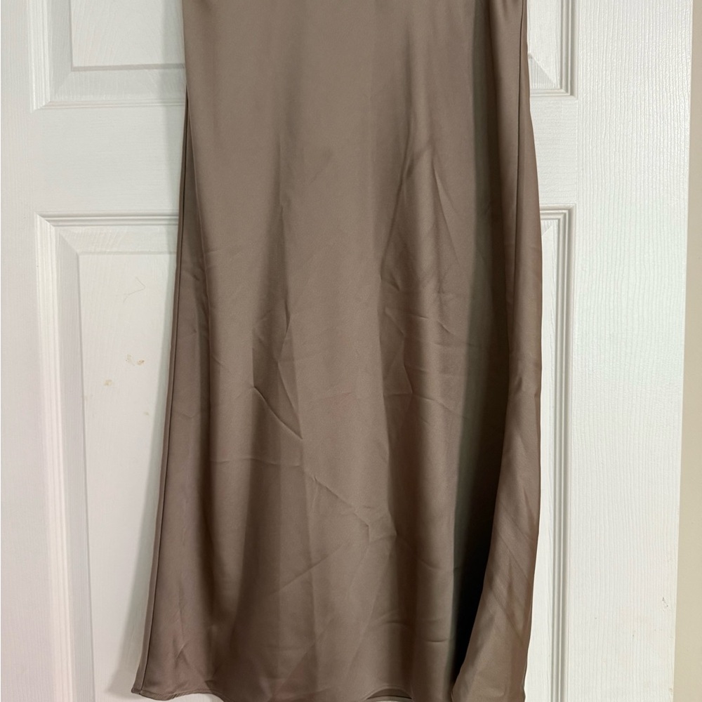 Elegant Taupe Slip skirt XXS J crew
